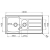 Zlewozmywak Pyramis ATHENA (100x50) 1 1/2B 1D FM 101140101